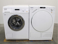 Miele w 5844 softcare system wasmachine & miele t 7950 wp ecocomfort wasdroger - afbeelding 1 van  8