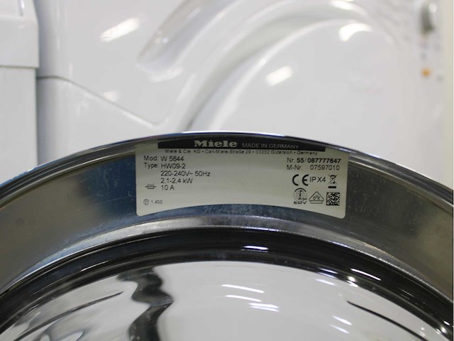 Miele w 5844 softcare system wasmachine & miele t 7950 wp ecocomfort wasdroger - afbeelding 5 van  8