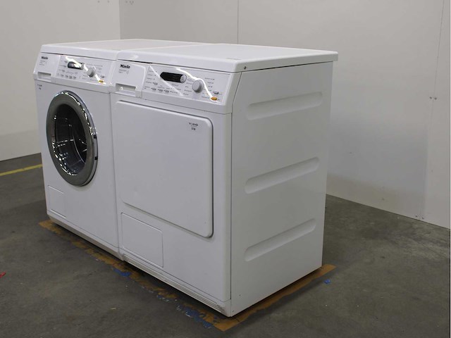 Miele w 5844 softcare system wasmachine & miele t 8841 c softcare system wasdroger - afbeelding 7 van  8