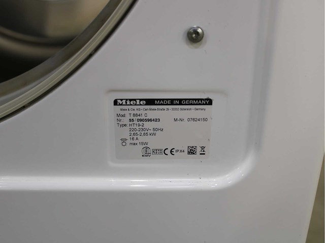 Miele w 5844 softcare system wasmachine & miele t 8841 c softcare system wasdroger - afbeelding 8 van  8