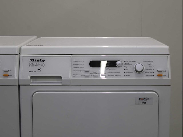 Miele w 5844 softcare system wasmachine & miele t 8841 c softcare system wasdroger - afbeelding 5 van  7