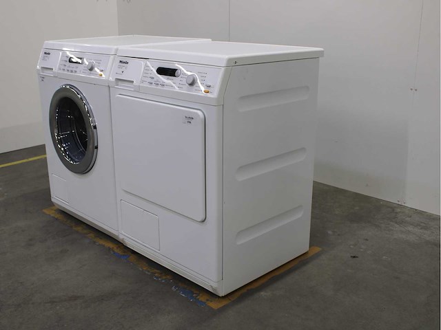 Miele w 5844 softcare system wasmachine & miele t 8841 c softcare system wasdroger - afbeelding 6 van  7