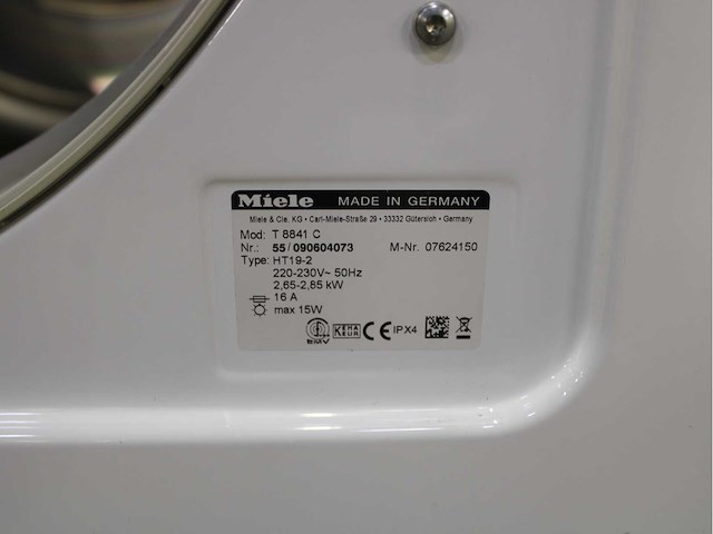 Miele w 5844 softcare system wasmachine & miele t 8841 c softcare system wasdroger - afbeelding 7 van  7
