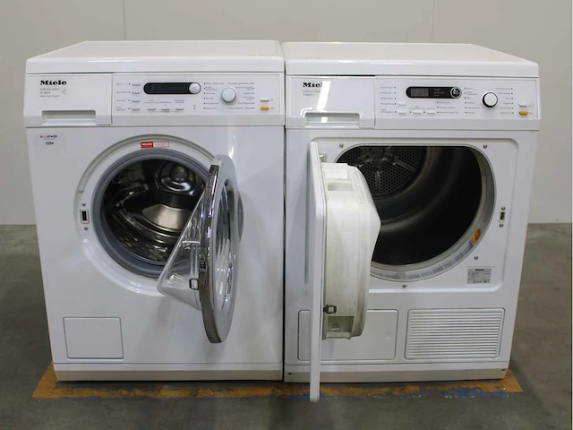 Miele w 5844 softcare system wasmachine & miele t 8861 wp edition 111 wasdroger - afbeelding 2 van  8