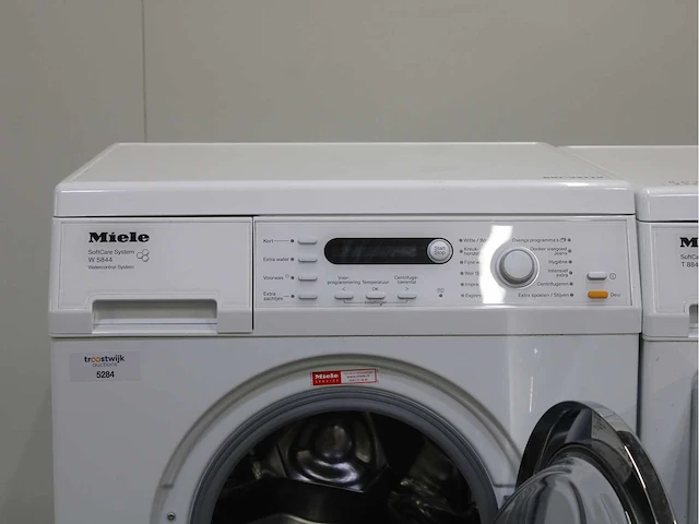 Miele w 5844 softcare system wasmachine & miele t 8861 wp edition 111 wasdroger - afbeelding 3 van  8