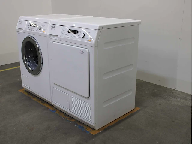 Miele w 5844 softcare system wasmachine & miele t 8861 wp edition 111 wasdroger - afbeelding 7 van  8
