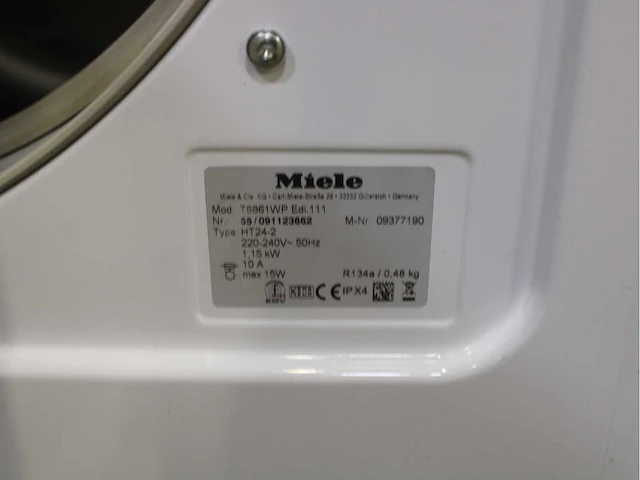 Miele w 5844 softcare system wasmachine & miele t 8861 wp edition 111 wasdroger - afbeelding 8 van  8