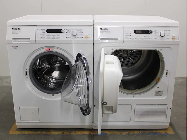 Miele w 5844 softcare system wasmachine & miele t 8861 wp edition 111 wasdroger - afbeelding 2 van  8