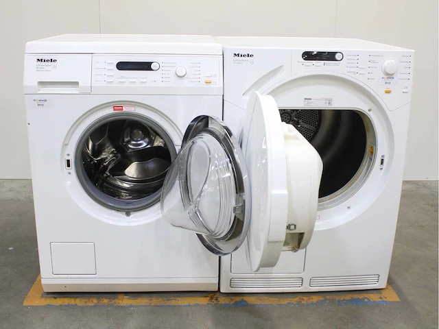 Miele w 5844 softcare system wasmachines & miele t 7748 c softcare system wasdrogers - afbeelding 2 van  7