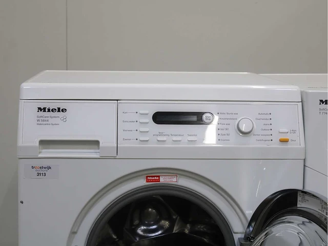 Miele w 5844 softcare system wasmachines & miele t 7748 c softcare system wasdrogers - afbeelding 3 van  7