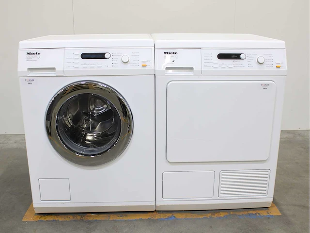 Miele w 5844 softcare system wasmachines & miele t 8827 wp softcare system ecocomfort wasdrogers - afbeelding 1 van  8