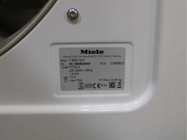 Miele w 5844 softcare system wasmachines & miele t 8827 wp softcare system ecocomfort wasdrogers - afbeelding 8 van  8