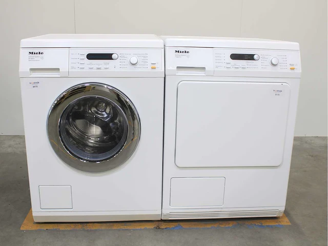 Miele w 5844 softcare system wasmachines & miele t 8841 c softcare system wasdrogers - afbeelding 1 van  8