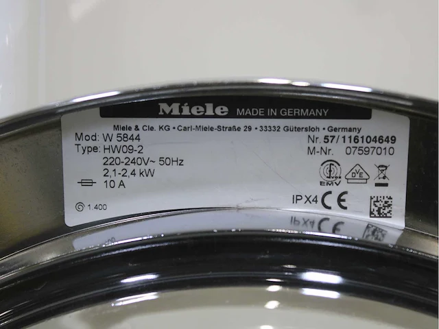Miele w 5844 softcare system wasmachines - afbeelding 4 van  6