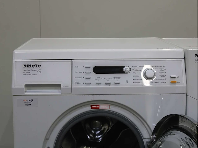 Miele w 5846 softcare system wasmachine & miele t 7744 c softcare system wasdroger - afbeelding 3 van  8