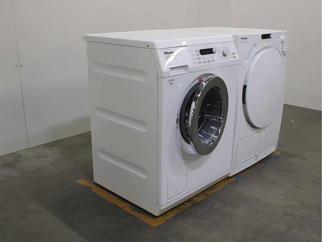 Miele w 5846 softcare system wasmachine & miele t 7744 c softcare system wasdroger - afbeelding 4 van  8