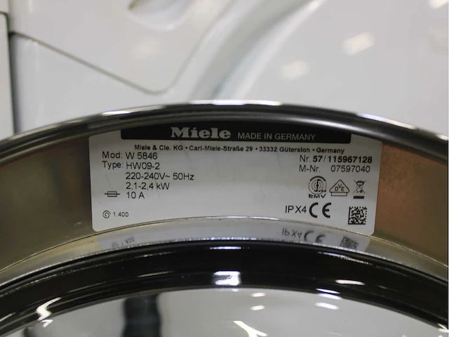Miele w 5846 softcare system wasmachine & miele t 7744 c softcare system wasdroger - afbeelding 5 van  8