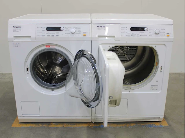 Miele w 5846 softcare system wasmachine & miele t 8841 c softcare system wasdroger - afbeelding 2 van  8