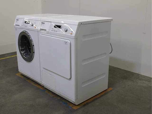 Miele w 5846 softcare system wasmachine & miele t 8841 c softcare system wasdroger - afbeelding 7 van  8
