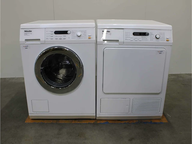 Miele w 5846 softcare system wasmachines & miele t 8861 wp edition 111 wasdrogers - afbeelding 1 van  8