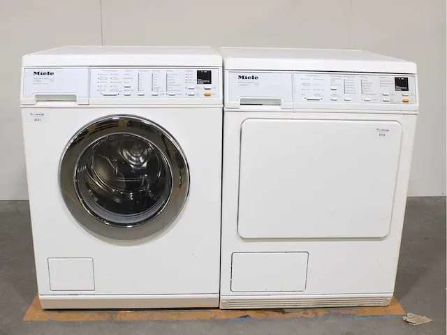 Miele w 5847 softcare system wasmachine & miele t 8463 c softcare system droger - afbeelding 1 van  8