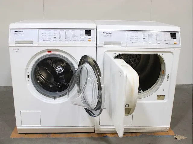 Miele w 5847 softcare system wasmachine & miele t 8463 c softcare system droger - afbeelding 2 van  8
