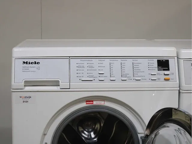 Miele w 5847 softcare system wasmachine & miele t 8463 c softcare system droger - afbeelding 3 van  8