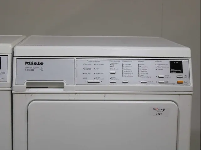 Miele w 5847 softcare system wasmachine & miele t 8463 c softcare system droger - afbeelding 6 van  8