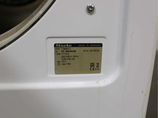 Miele w 5847 softcare system wasmachine & miele t 8463 c softcare system droger - afbeelding 8 van  8