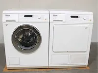 Miele w 5847 softcare system wasmachine & miele t 8827 wp softcare system ecocomfort droger - afbeelding 1 van  8