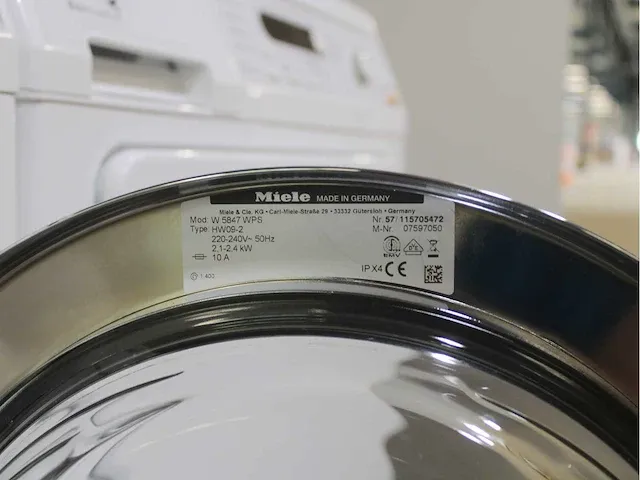 Miele w 5847 softcare system wasmachine & miele t 8827 wp softcare system ecocomfort droger - afbeelding 5 van  8