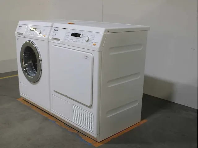 Miele w 5847 softcare system wasmachine & miele t 8827 wp softcare system ecocomfort droger - afbeelding 7 van  8