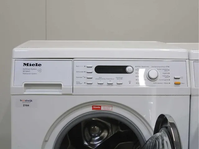 Miele w 5847 softcare system wasmachine & miele t 8847 wp softcare system ecocomfort droger - afbeelding 3 van  7