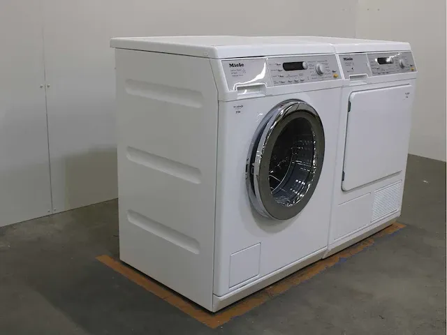 Miele w 5847 softcare system wasmachine & miele t 8847 wp softcare system ecocomfort droger - afbeelding 4 van  7