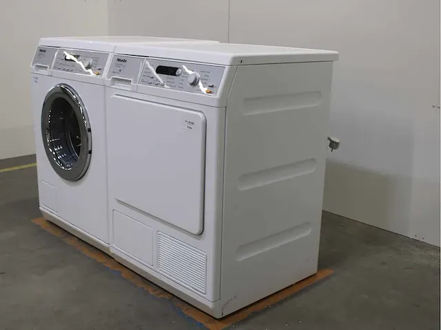 Miele w 5847 softcare system wasmachine & miele t 8847 wp softcare system ecocomfort droger - afbeelding 7 van  7