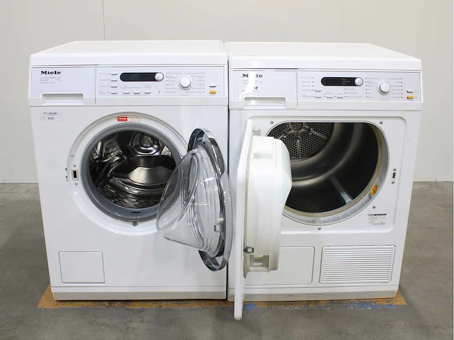 Miele w 5847 softcare system wasmachine & miele t 8847 wp softcare system ecocomfort wasdroger - afbeelding 2 van  8