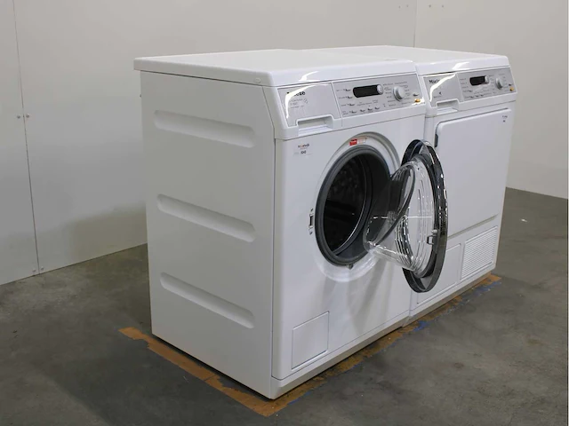 Miele w 5847 softcare system wasmachine & miele t 8847 wp softcare system ecocomfort wasdroger - afbeelding 4 van  8