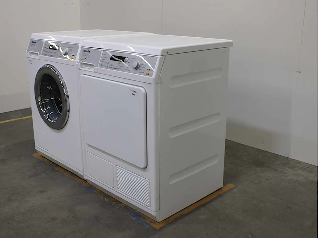 Miele w 5847 softcare system wasmachine & miele t 8847 wp softcare system ecocomfort wasdroger - afbeelding 7 van  8