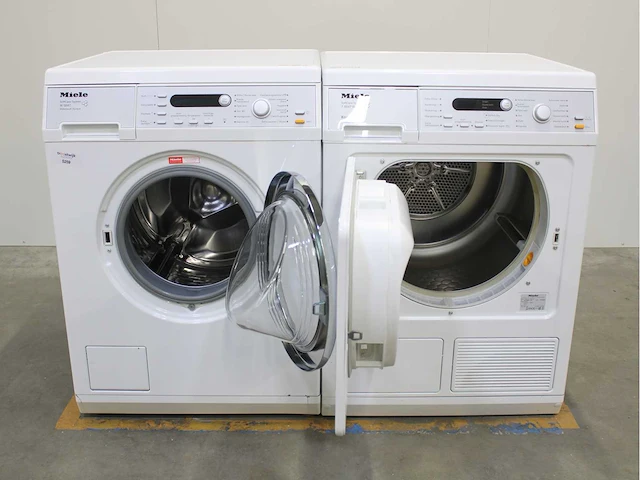 Miele w 5847 softcare system wasmachine & miele t 8847 wp softcare system ecocomfort wasdroger - afbeelding 2 van  8