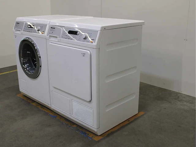 Miele w 5847 softcare system wasmachine & miele t 8847 wp softcare system ecocomfort wasdroger - afbeelding 7 van  8
