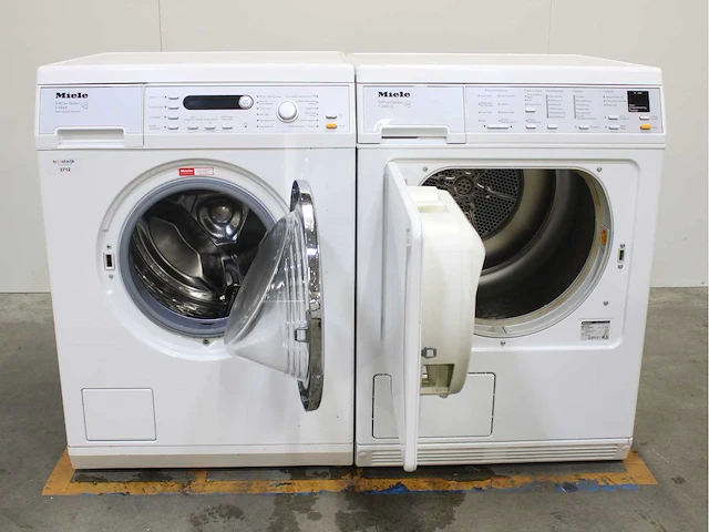 Miele w 5847 softcare system wasmachines & miele t 8463 c softcare system wasdrogers - afbeelding 2 van  8