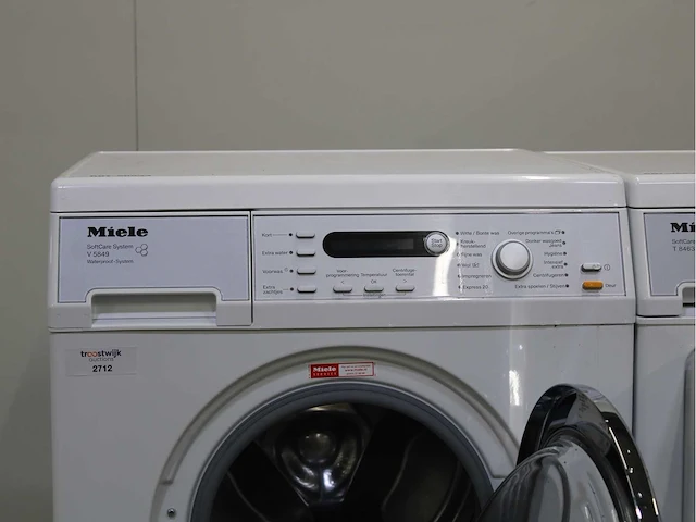 Miele w 5847 softcare system wasmachines & miele t 8463 c softcare system wasdrogers - afbeelding 3 van  8