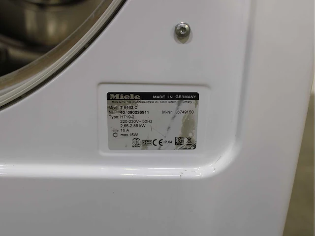 Miele w 5847 softcare system wasmachines & miele t 8463 c softcare system wasdrogers - afbeelding 8 van  8