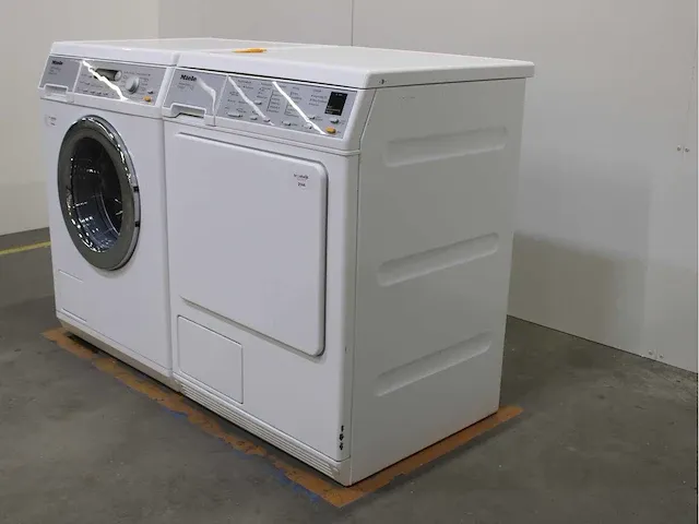 Miele w 5864 softcare system wasmachine & miele t 8463 c softcare system droger - afbeelding 7 van  8