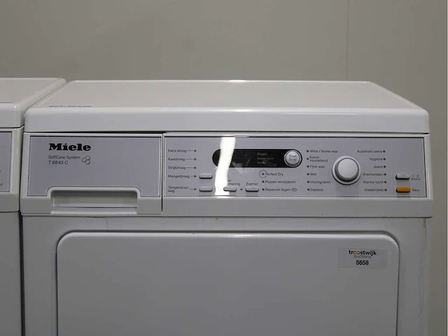 Miele w 5867 softcare system wasmachine & miele t 8843 c softcare system wasdroger - afbeelding 6 van  8