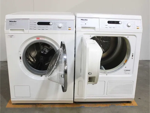 Miele w 5867 softcare system wasmachine & miele t 8847 wp softcare system ecocomfort droger - afbeelding 2 van  8