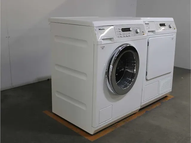 Miele w 5867 softcare system wasmachine & miele t 8847 wp softcare system ecocomfort droger - afbeelding 4 van  8