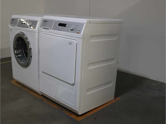 Miele w 5867 softcare system wasmachine & miele t 8847 wp softcare system ecocomfort droger - afbeelding 7 van  8