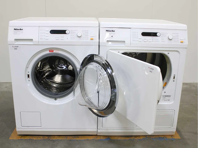 Miele w 5867 softcare system wasmachines & miele t 8827 wp softcare system ecocomfort wasdrogers - afbeelding 2 van  8