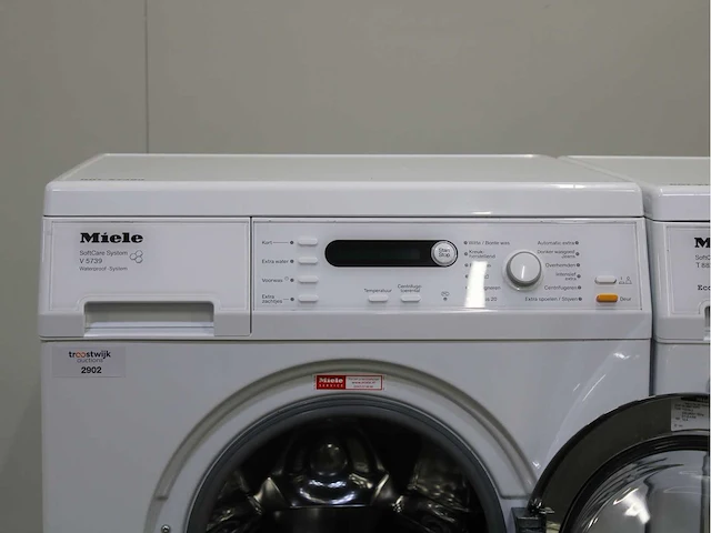 Miele w 5867 softcare system wasmachines & miele t 8827 wp softcare system ecocomfort wasdrogers - afbeelding 3 van  8